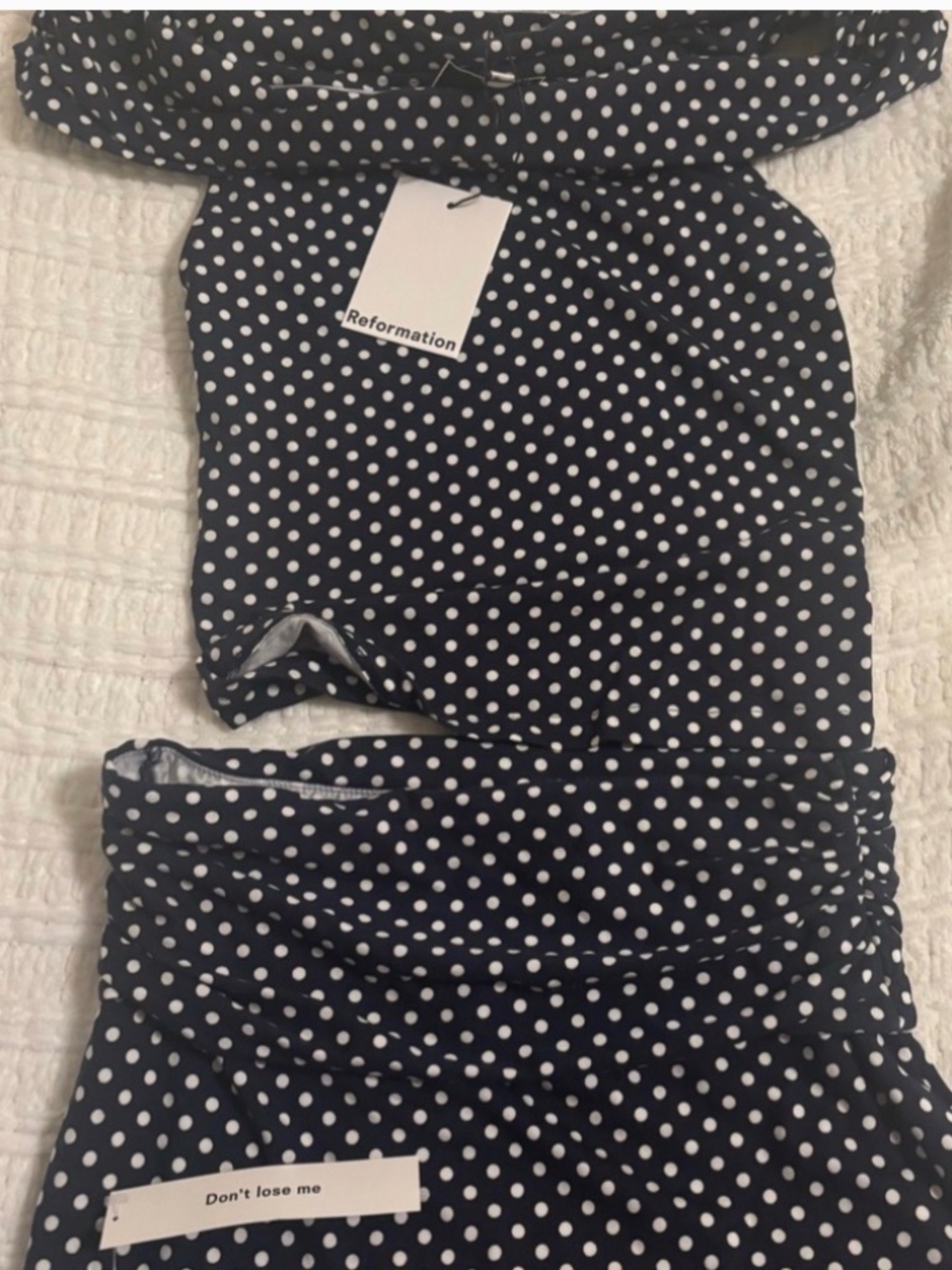 Reformation polka dot set